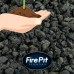 Black Lava Rock | 3/8" Volcanic Lava Rock for Fire Pits &amp; Fireplaces   